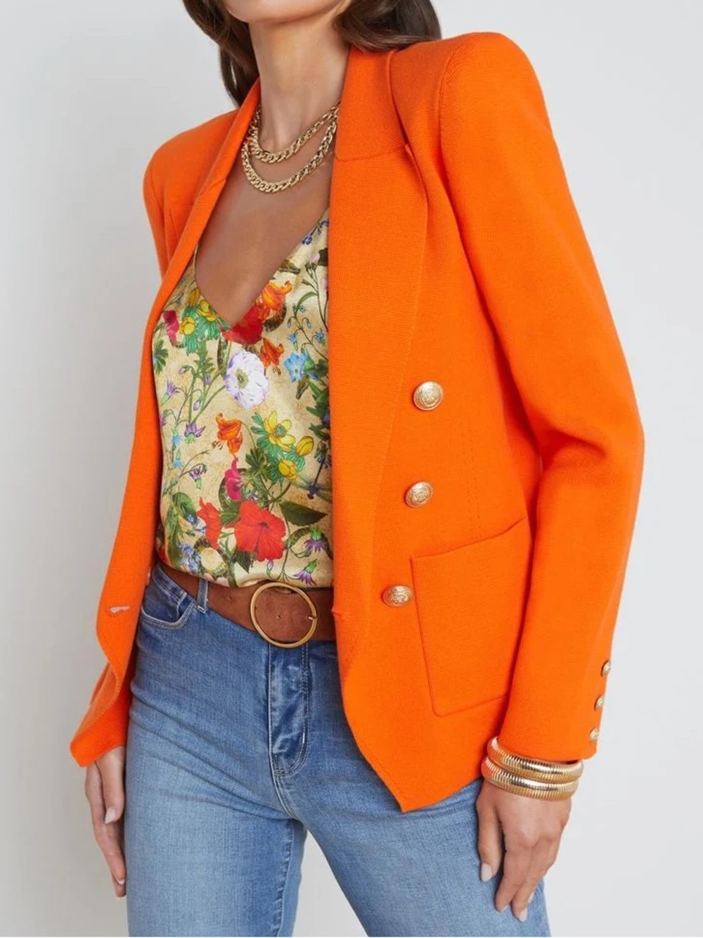 L’agence knit blazer